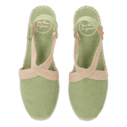 Verdi-V Dames Espadrilles Canvas Menta