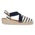 Vinaros Dames Espadrilles Canvas Cru/Mari