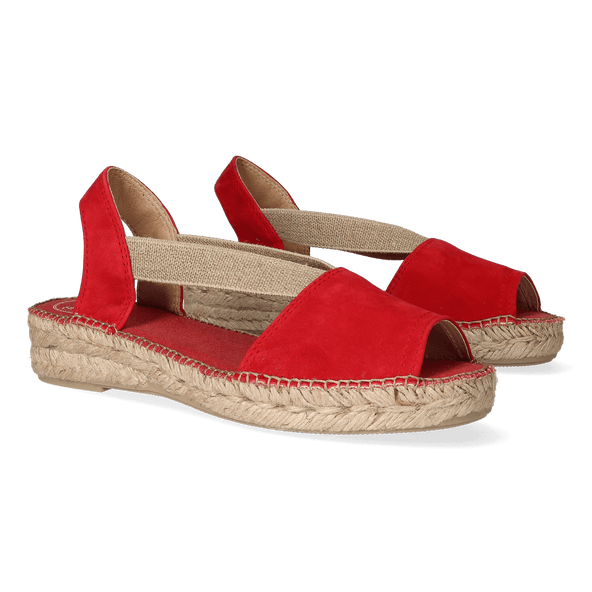 Ella Dames Espadrilles Vermell