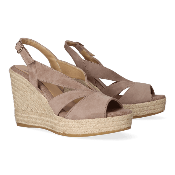 Naomi-A Dames Espadrilles Taupe