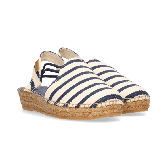 Norma Dames Espadrilles Cru/Mari