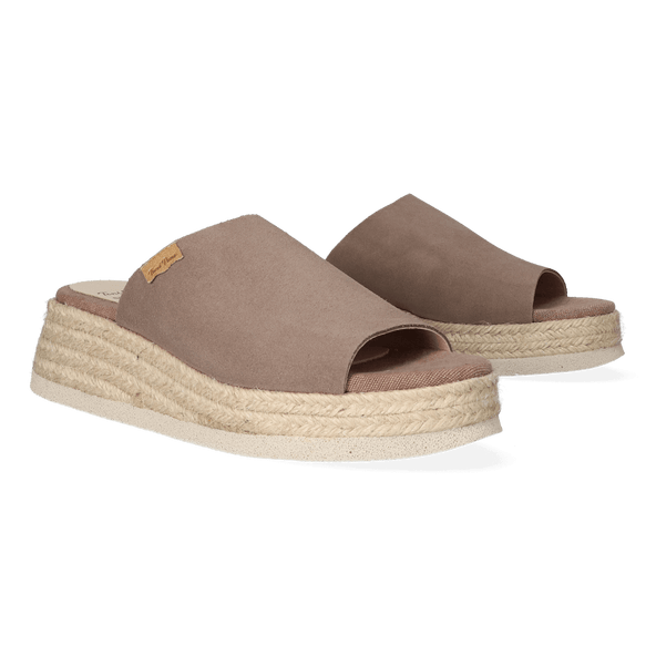 Siena-SE Dames Espadrilles Taupe