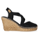 Silvia-S Dames Espadrilles Negre