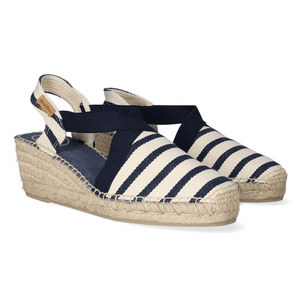 Tarbes Dames Espadrilles Cru/Mari