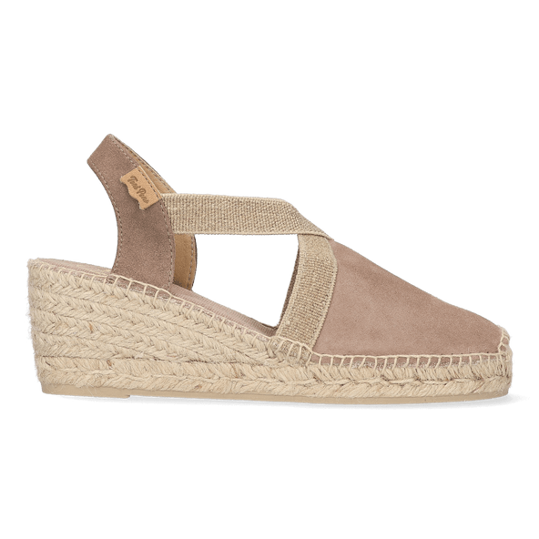 Tona Dames Espadrilles Taupe